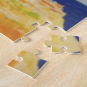 Mode Girl Monte Carlo Beach Travel Art Legpuzzel (Zijkant)