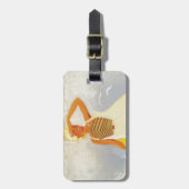 Mode Girl Monte Carlo Beach Travel Bagagelabel (Voorkant verticaal)