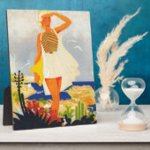 Mode Girl Monte Carlo Beach Travel Fotoplaat (Zijkant)