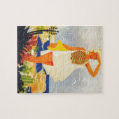 Mode Girl Monte Carlo Beach Travel Legpuzzel (Horizontaal)