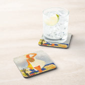 Mode Girl Monte Carlo Beach Travel Onderzetter (Rechterzijde)