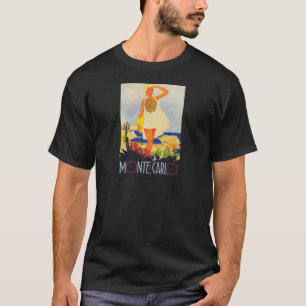 Mode Girl Monte Carlo Beach Travel T-shirt