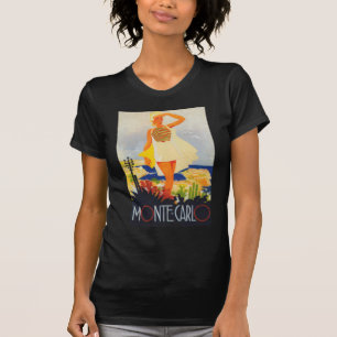 Mode Girl Monte Carlo Beach Travel T-shirt