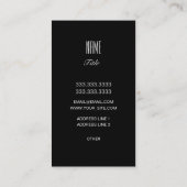 Mode Girl Visitekaartje (Achterkant)