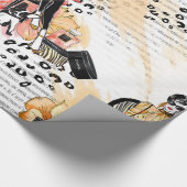 Mode girly cadeaupapier (Hoek)