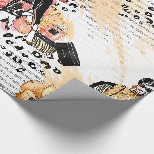 Mode girly cadeaupapier (Hoek)