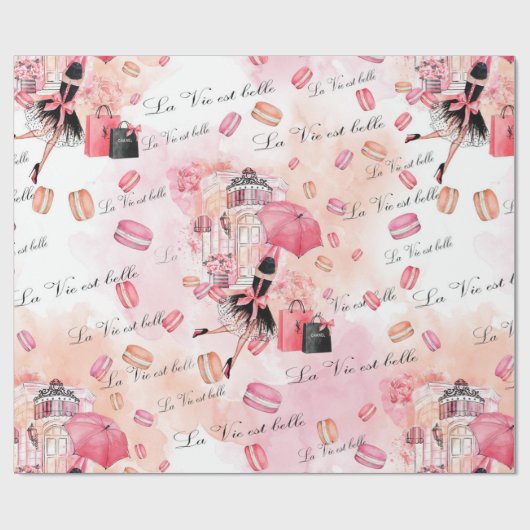 Mode girly cadeaupapier (Vlak)