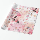 Mode girly cadeaupapier (Uitgerold)