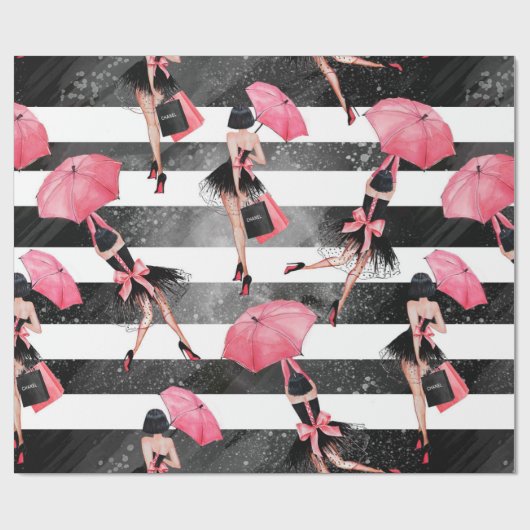 Mode girly cadeaupapier (Vlak)