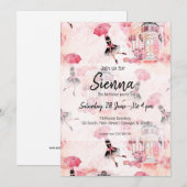 Mode girly kaart (Voorkant / Achterkant)