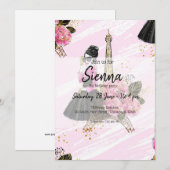 Mode girly kaart (Voorkant / Achterkant)