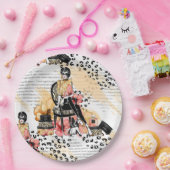 Mode girly papieren bordje (Feest)