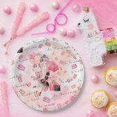Mode girly papieren bordje (Feest)