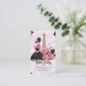 Mode girly visitekaartje (Staand voorkant)