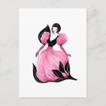 Mode glamour mooie aquarel illustratie