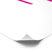 Mode glamour trendy Beaup roze lippen Perfect Poster (Hoek)