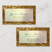 Mode Glitter Makeup Stylist Blogger Violet Gold Visitekaartje (Voorkant / Achterkant)