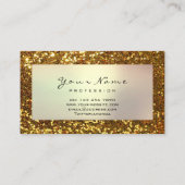 Mode Glitter Makeup Stylist Blogger Violet Gold Visitekaartje (Achterkant)