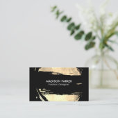 Mode Gold en zwart Visitekaartje (Staand voorkant)