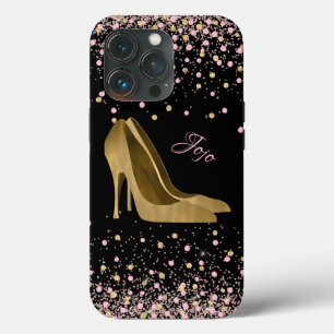 Mode Gold Stiletto High Heels Glam Case-Mate iPhone Case