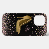Mode Gold Stiletto High Heels Glam Case-Mate iPhone Case (Achterkant (horizontaal))