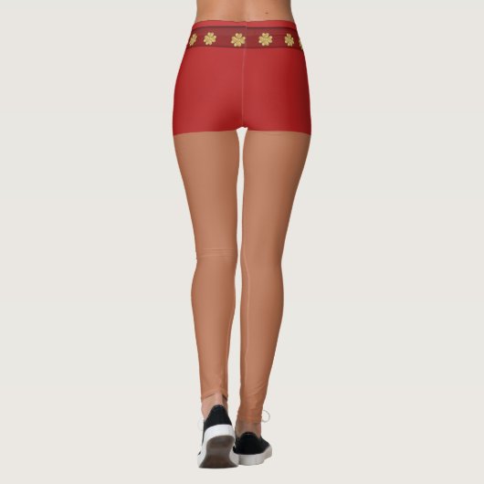 Mode Golden Clovers Leggings (Achterkant)