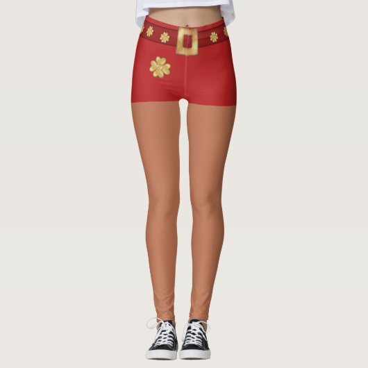 Mode Gouden Klavers Leggings (Voorkant)