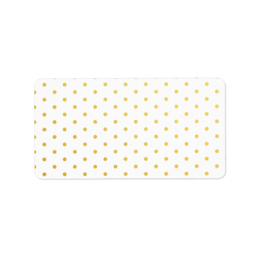 Mode goudpolka-punten etiket (Voorkant)