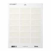 Mode goudpolka-punten etiket (Full Sheet)