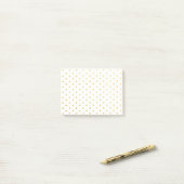 Mode goudpolka-punten post-it® notes (Op bureau)