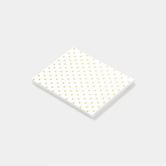 Mode goudpolka-punten post-it® notes (Schuin)