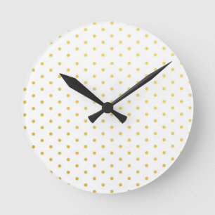 Mode goudpolka-punten ronde klok