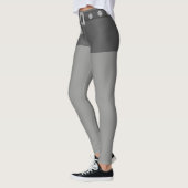 Mode grijs en zilver leggings (Links)