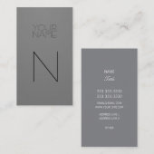 Mode grijs visitekaartje (Voorkant / Achterkant)