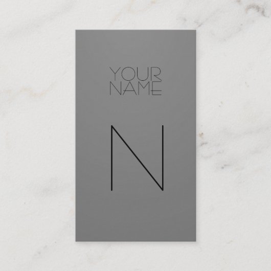 Mode grijs visitekaartje (Voorkant)