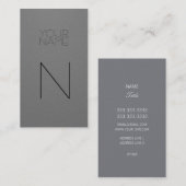 Mode grijs zwart visitekaartje (Voorkant / Achterkant)