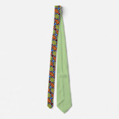 Mode groene gems stropdas (Achterkant)