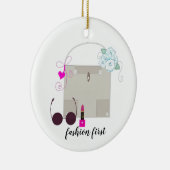 Mode handtas en accessoires keramisch ornament (Rechts)