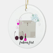 Mode handtas en accessoires keramisch ornament (Links)