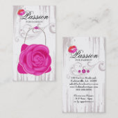 Mode handtas Roos Roze handtas Visitekaartje (Voorkant / Achterkant)