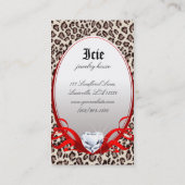 Mode handtas Visitekaartje Zebra (Achterkant)