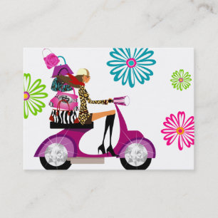 Mode handtassen Retro Daisy Flowers Visitekaartje