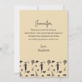  Mode Hartelijk dank voor uw eerbetoon Bedankkaart (Achterkant)