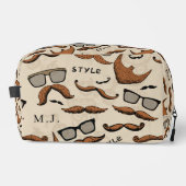 Mode Heren Monogram | Gepersonaliseerd Toilettasje (Voorkant)