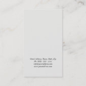 Mode Icon Designer Lady Pet Visitekaartje (Achterkant)