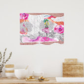 Mode illustratie Art Poster (Keuken)