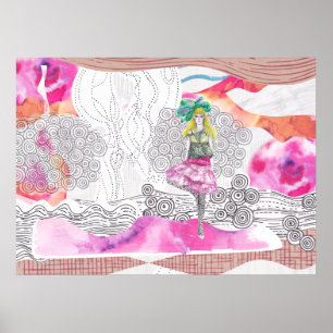 Mode illustratie Art Poster