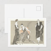 Mode Illustratie Briefkaart (Voorkant / Achterkant)