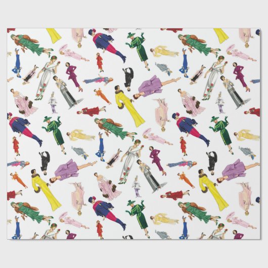  Mode Illustratie Dames Cadeaupapier (Vlak)