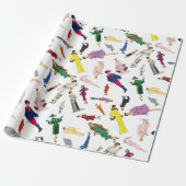  Mode Illustratie Dames Cadeaupapier (Uitgerold)